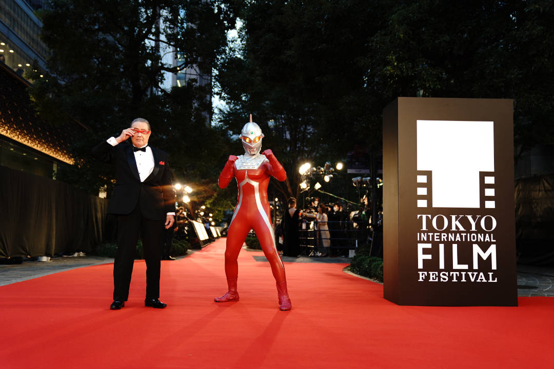 KOJI MORITSUGU & ULTRASEVEN WALK THE RED CARPET AT 35TH TOKYO INTERNATIONAL FILM FESTIVAL